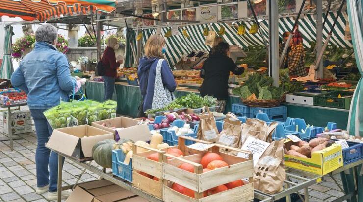 Weilheimer Wochenmarkt am Freitag