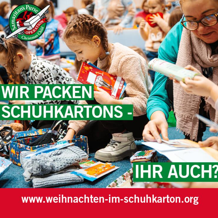 Packparty - Weihnachten im Schuhkarton