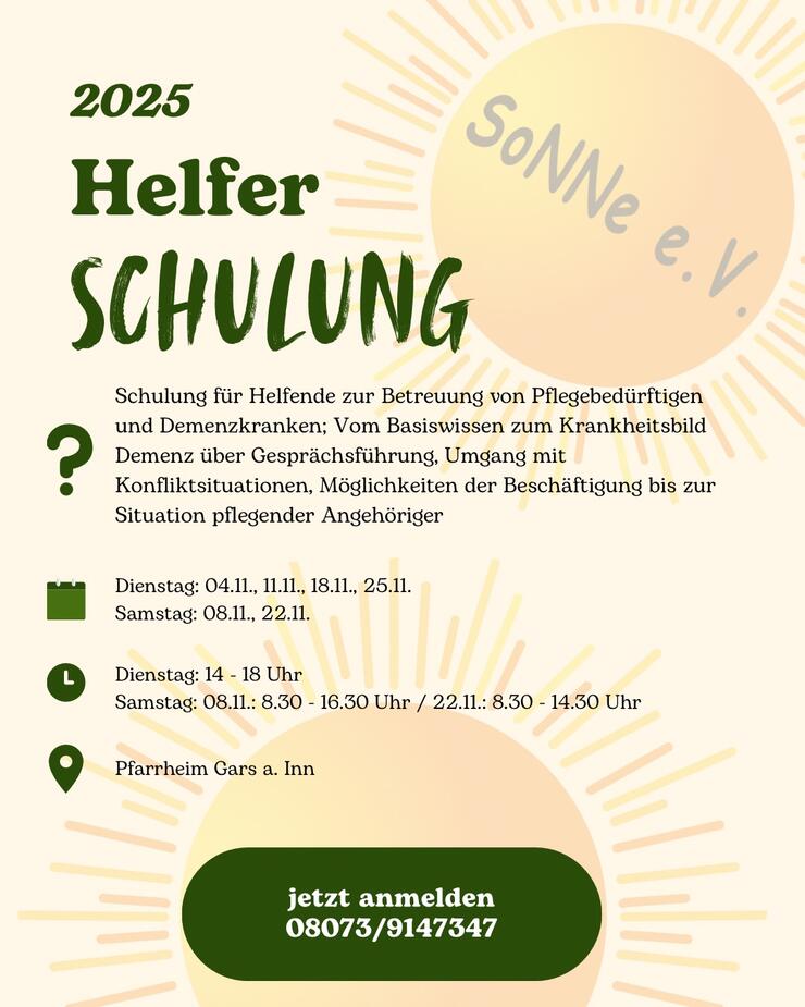 SoNNe Helferschulung