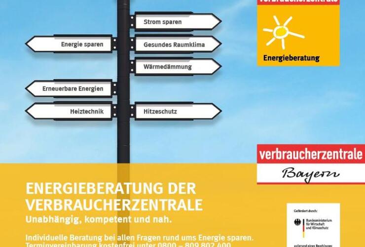 Kostenlose Energieberatung der Verbraucherzentrale Bayern