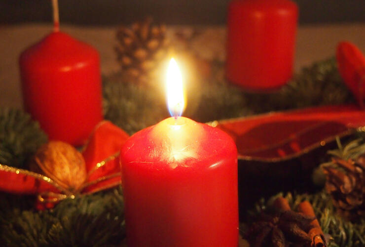 Adventskranzbinden