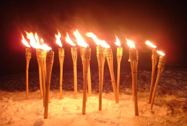 Christkindlsuacha im Diesselbachtal mit Fackelwanderung