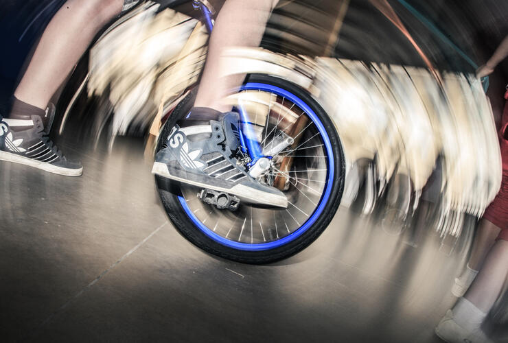 Bayerischen Meisterschaft Einradfahren