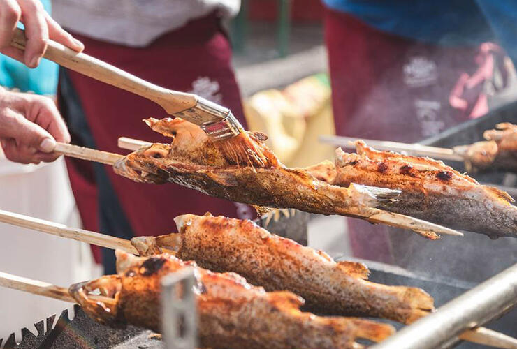 Steckerlfischgrillen