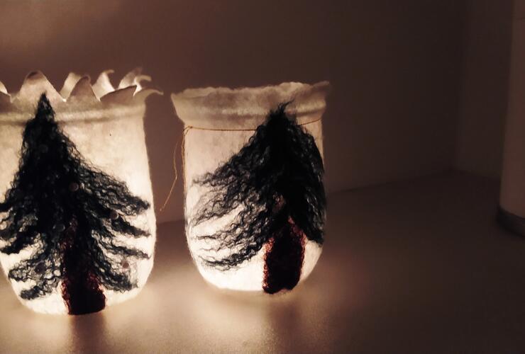 Faszinierende Filzlampen