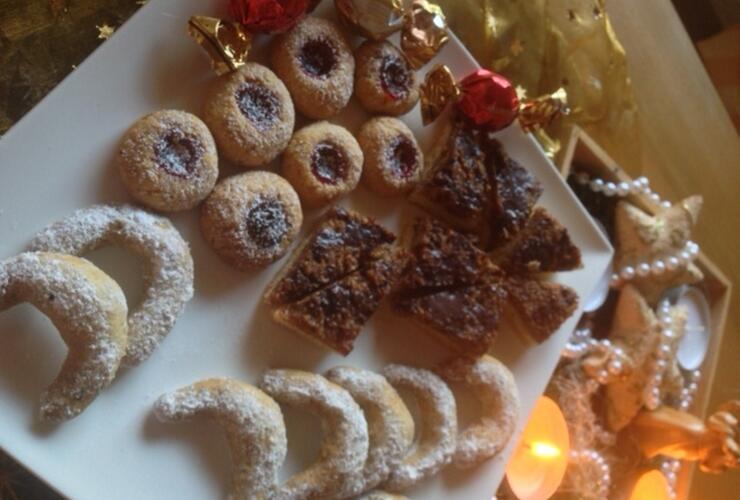 Bücher-Plätzchen-Buffet