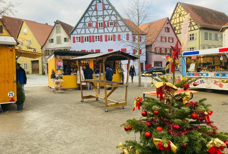 Winterzauber auf dem Schweinemarkt