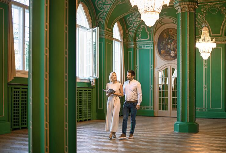 Führung durch die historischen Gebäude und Kuranlagen