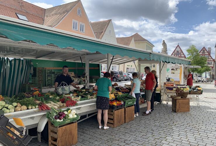 Wochenmarkt in Monheim