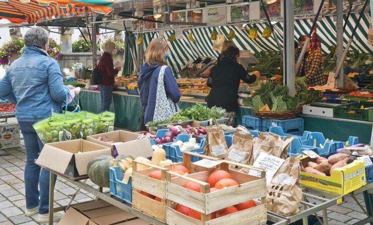 Weilheimer Wochenmarkt am Freitag