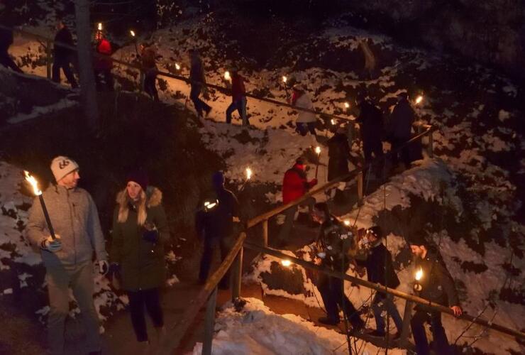 Begleitete Fackelwanderung