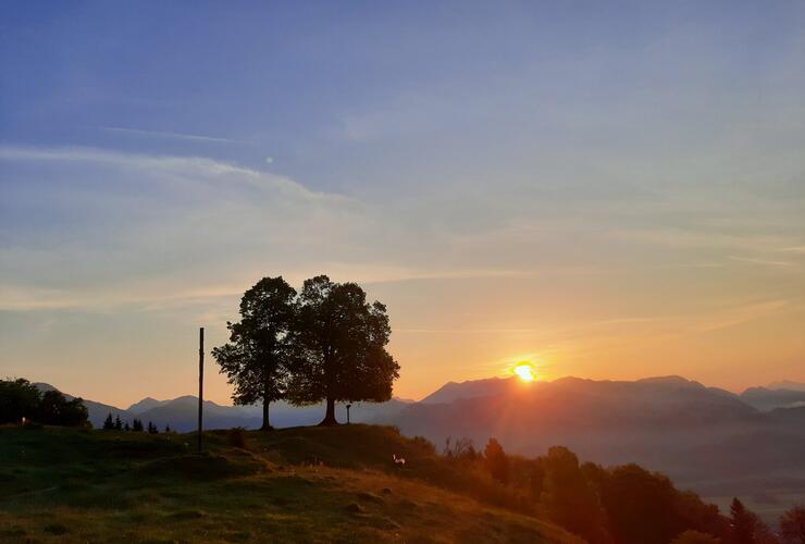 Wanderung zum Sonnenaufgang zum Gletscherblick