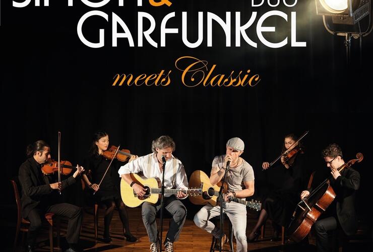 Simon & Garfunkel Tribute meets Classic –   Duo Graceland mit Streichquartett und Band