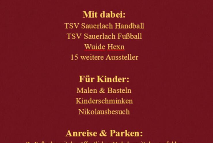 Christkindlmarkt Sauerlach