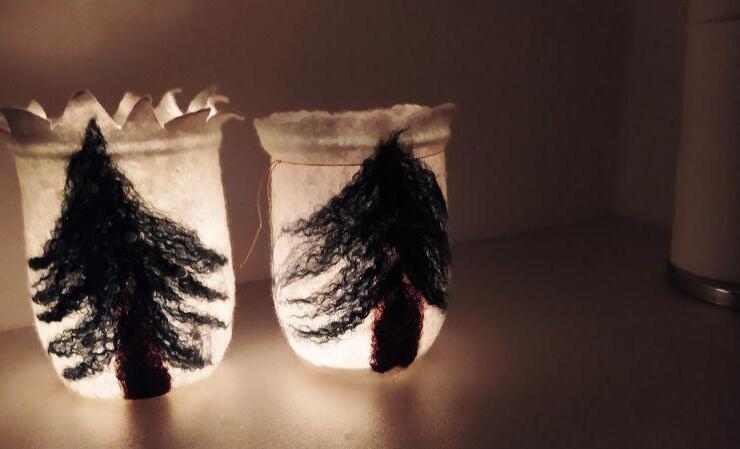 Faszinierende Filzlampen