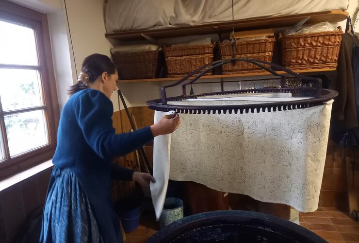 Führung in der Blaudruckerei - ein altes Handwerk in Bad Aibling