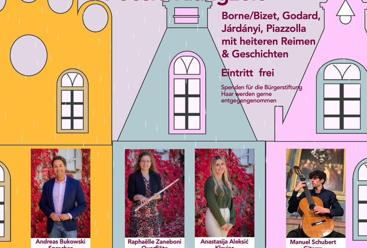 Adventskonzert mal anders – Gute Laune für die Stadt
mit Poesie Klangzeit