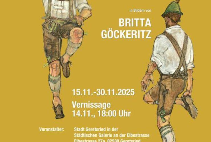 BAYERISCHES HEIMATGEFÜHL in Bildern von Britta Göckeritz in der Städtischen Galerie an der Elbestrasse
