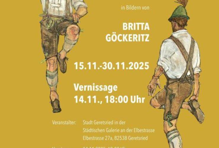 Ausstellung BAYERISCHES HEIMATGEFÜHL in Bildern von Britta Göckeritz in der Städtischen Galerie an der Elbestrasse