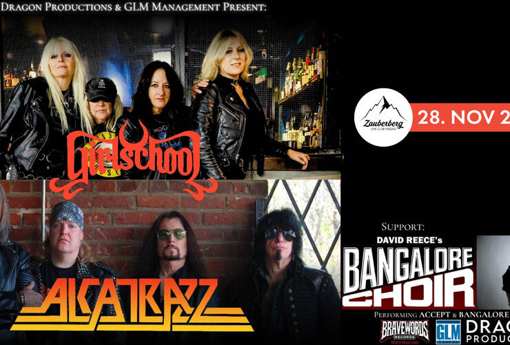 Girlschool + Alcatrazz + David Reece´s Bangalore Choir | Europe Tour 2025
