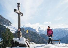Sagenhafte Wintertour im Auge zum Brandkopf- Den Watzmann immer im Blick