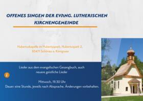 Offenes Singen der evang. lutherischen Kirchengemeinde