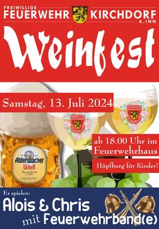 Weinfest der Freiwilligen Feuerwehr Kirchdorf a. Inn 2024