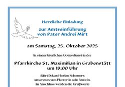 Pfarrverband Hl. Franz von Assisi: Amtseinführung von Pater Andrei Mirt