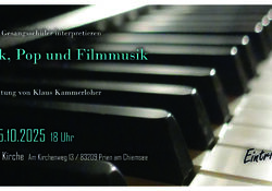 Klavier-und Gesangsschüler interpretieren KLASSIK; POP und FILMMUSIK