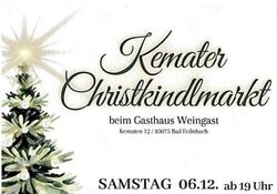 Kemater Christkindlmarkt "Weihnachtsglühen"