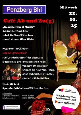 Café Ab und Zu(g) - Jazz mit "Immergrün"