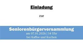 Seniorenbürgerversammlung