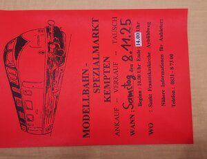 Modelleisenbahnbörse Kempten