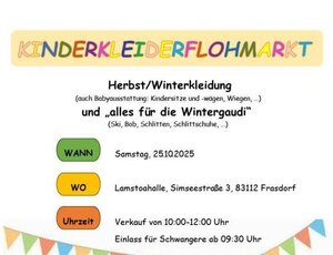 Kinderkleiderflohmarkt Herbst/Winter