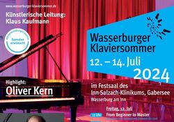 Wasserburger Klaviersommer "From Beginner to Master" Sonatinen und Sonaten von Clementi bis Liszt