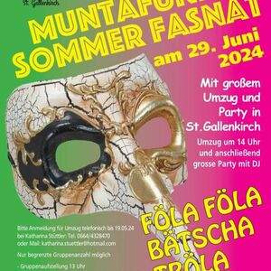 Muntafuner Sommer Fasnat mit Einachser Ausfahrt in St. Gallenkirch