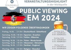  Public Viewing in der Waldquelle / UEFA- Fußball- Europameisterschaft 2024