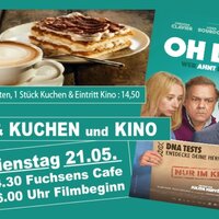 Kinofilm im Cinema Kino Wolfhagen mit KAFFEE & KUCHEN