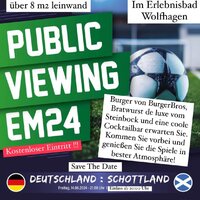 Fußball-EM / Public Viewing im Erlebnisbad Wolfhagen