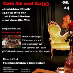 Café Ab und Zu(g): „Maitanz und mehr“ mit der Wackersberger Zithermusi.
