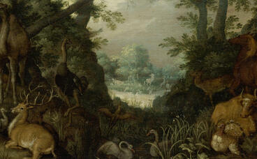 Christliche Bildbetrachtung: Roelant Savery, Paradies, 1618/1628 