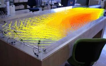 Konservierungswissenschaft im Dialog: Visualization of airflow and humidity transfer occurring within a display case 