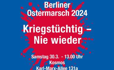 Anzeige: Berliner Ostermarsch 2024 