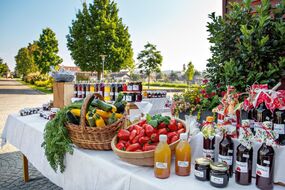 Obst- und Gemüsestandl