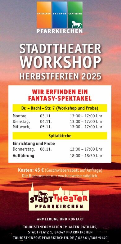 StadtTheater-Workshop in den Herbstferien 2025 