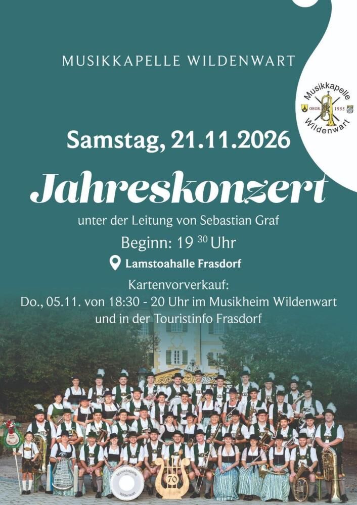 Jahreskonzert Musikkapelle Wildenwart