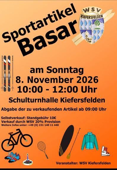Sportartikel Basar 2026