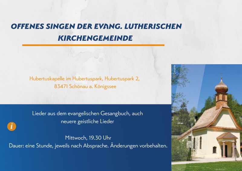 Offenes Singen der evang. lutherischen Kirchengemeinde