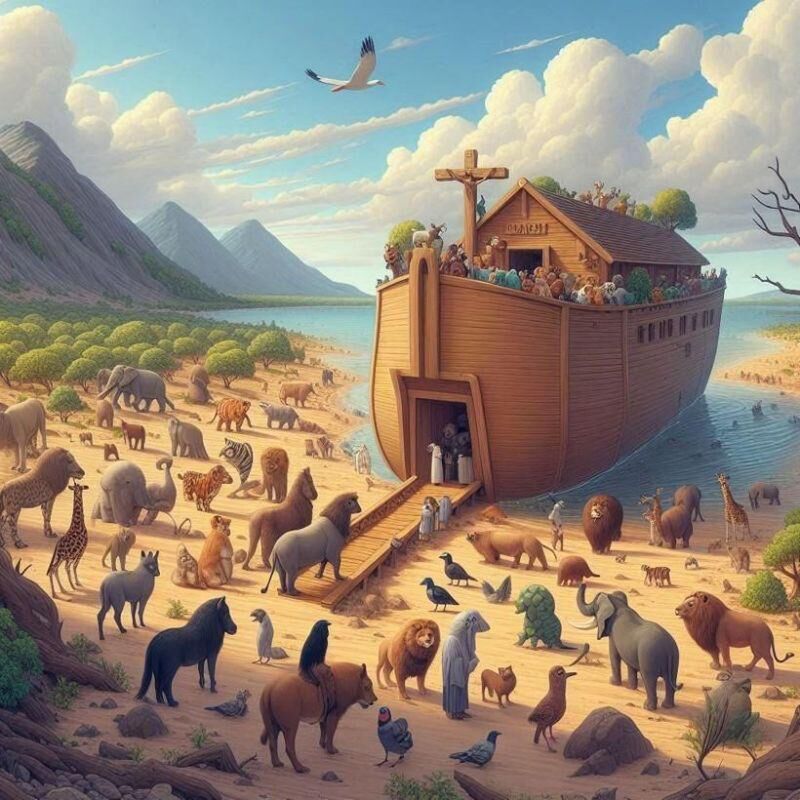 Integrative Kunst für Kids - Die Tiere von Noahs Arche