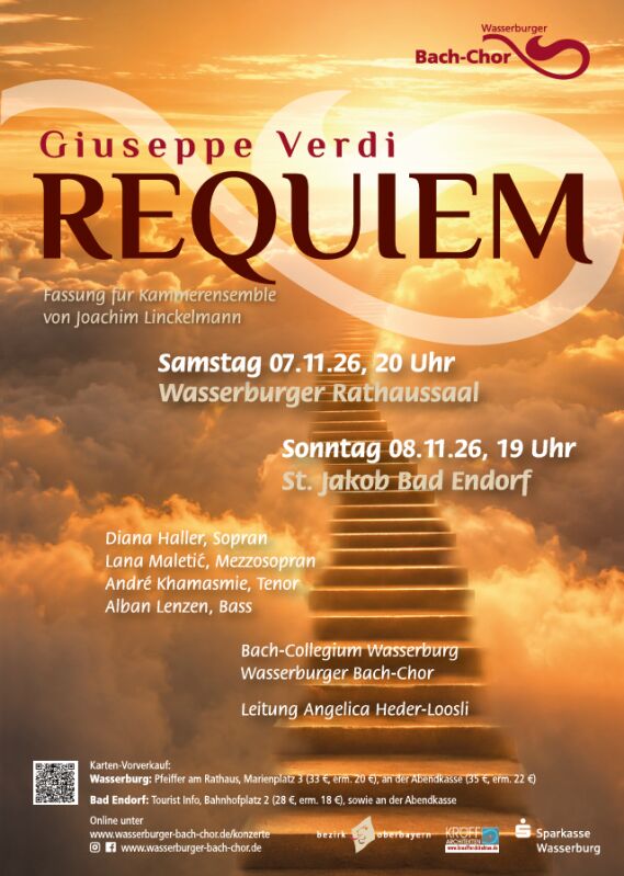 „Libera me Domine“ – Verdi´s Requiem mit dem Wasserburger Bach-Chor